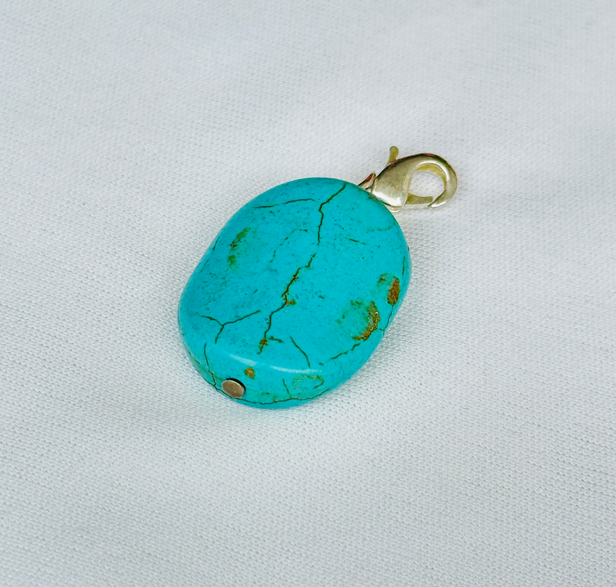 Natural Firoza Pendant - Abhimantrit & Certified