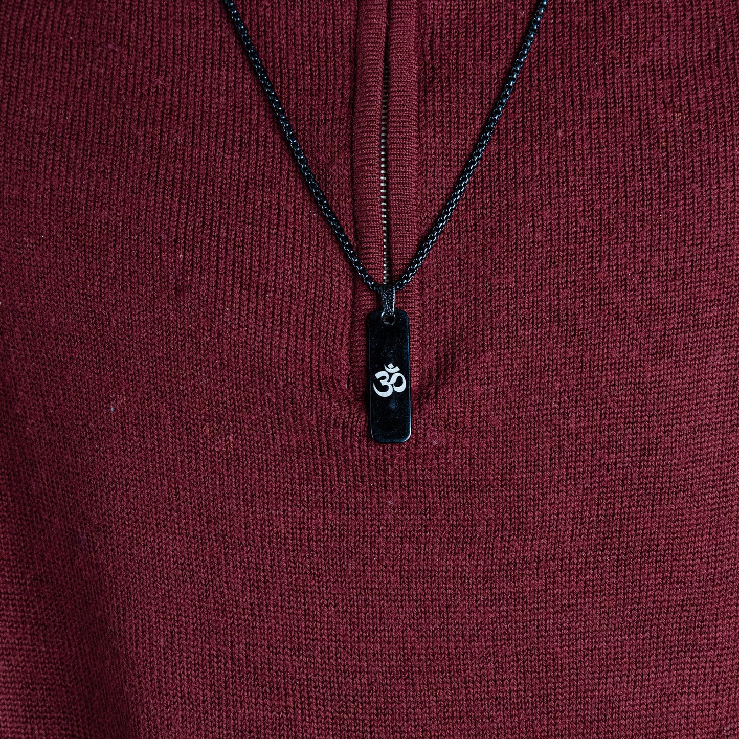 Black Om Blessing & Protection Pendant - Abhimantrit