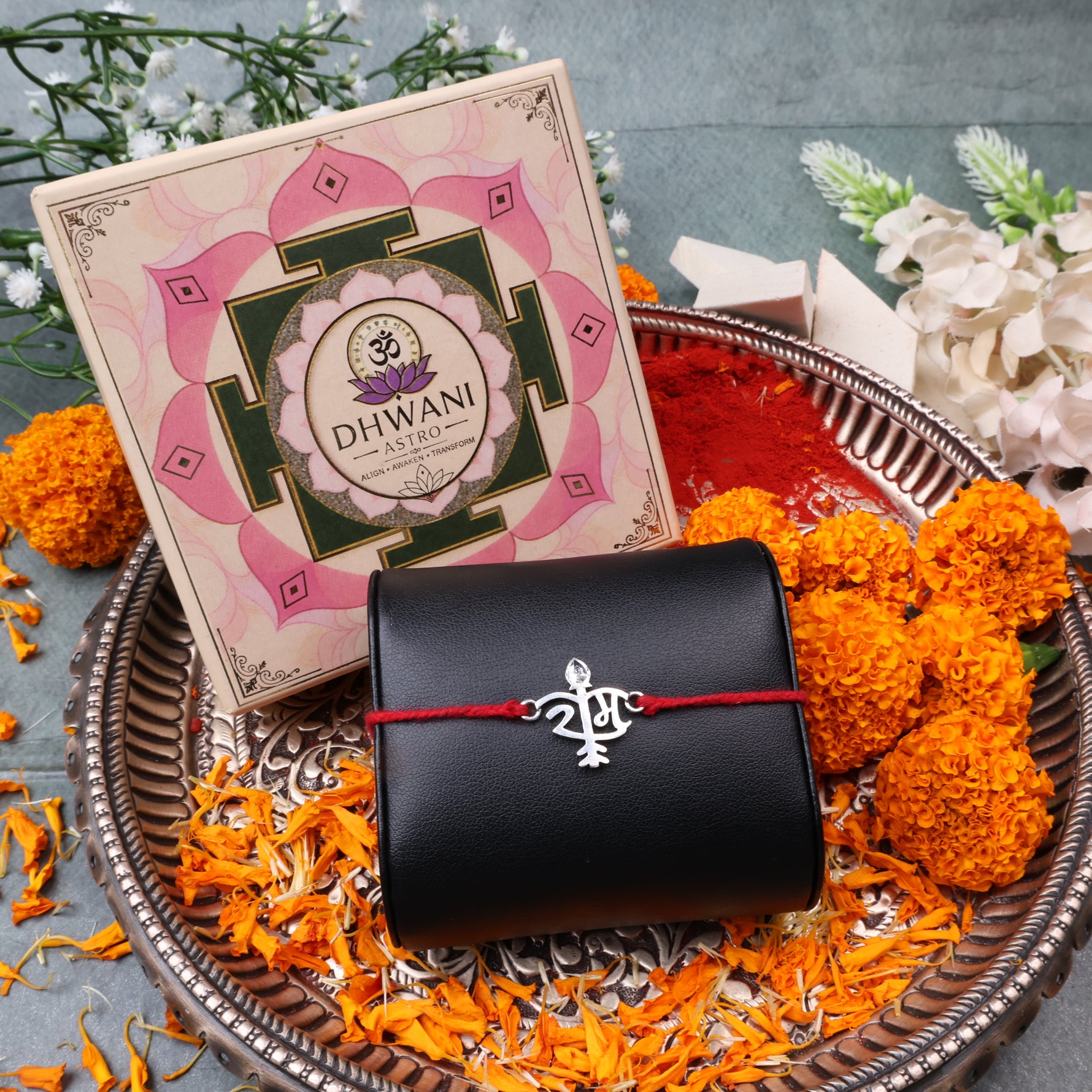 925 Pure Silver Ram Thread Rakhi for Divine Protection