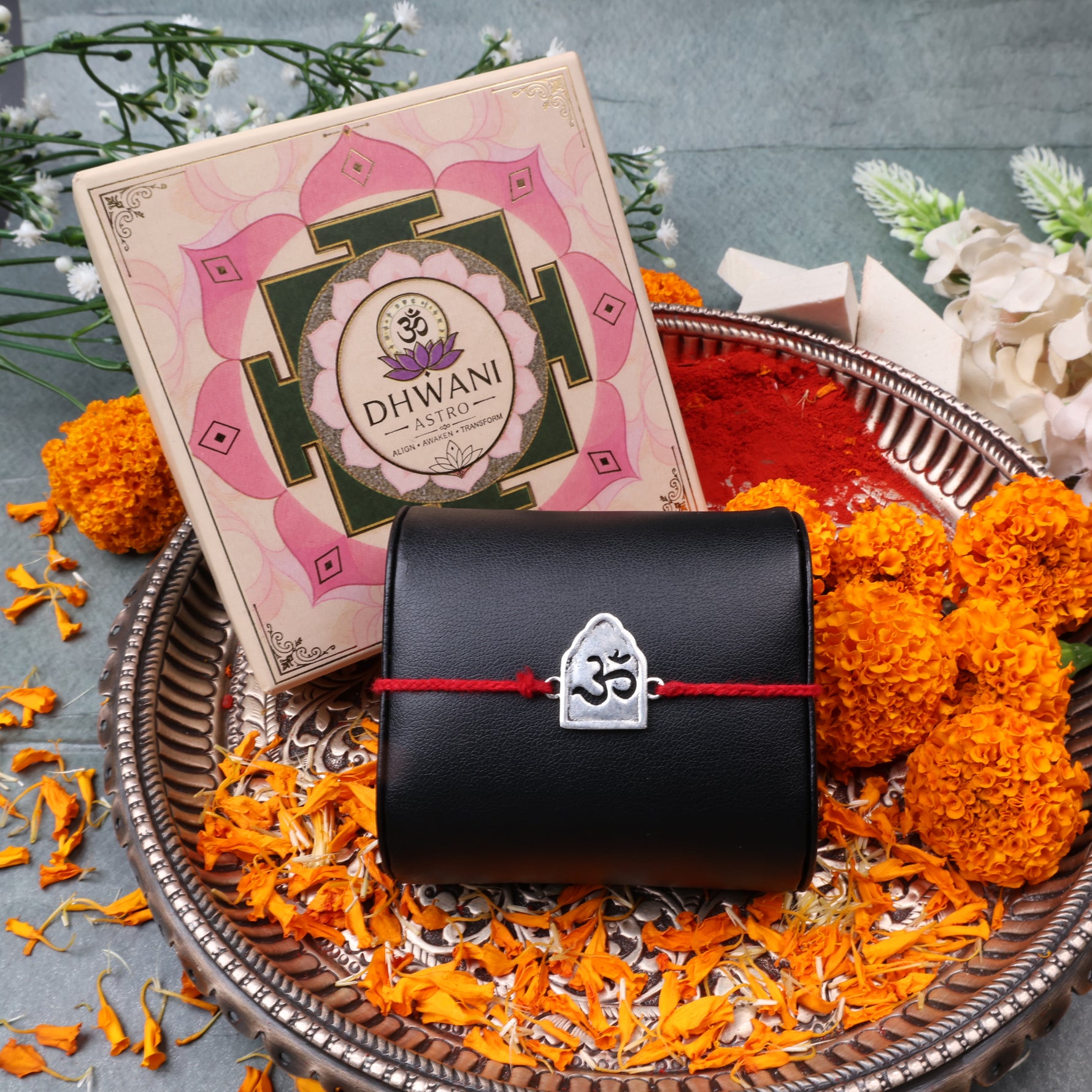 925 Pure Silver OM Rakhi for Peace, Protection & Divine Blessings