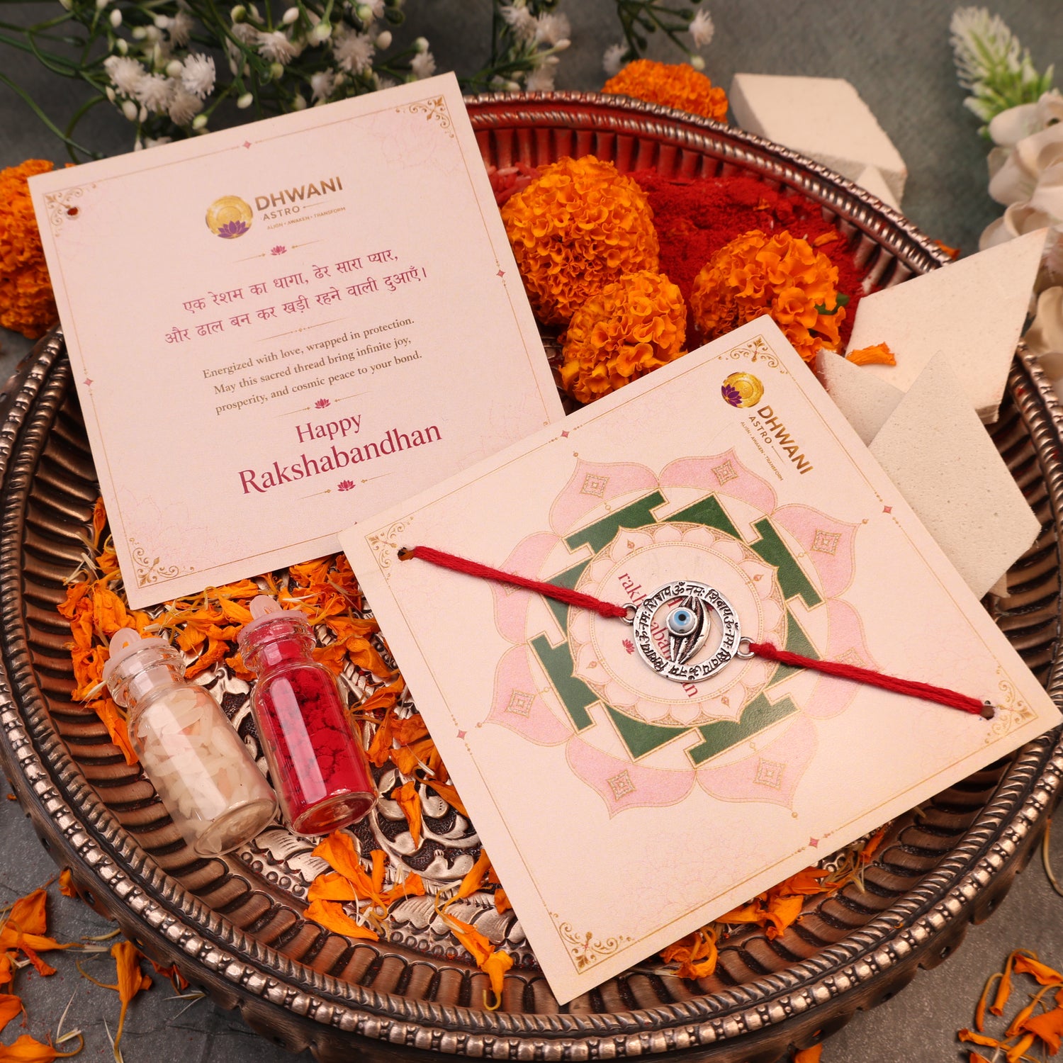 925 Pure Silver Shiv Netra Rakhi for Shiva Protection
