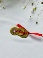 प्राकृतिक फेंग शुई मनी मैग्नेट सिक्का (5 का पैक) - अभिमंत्रित और प्रमाणित