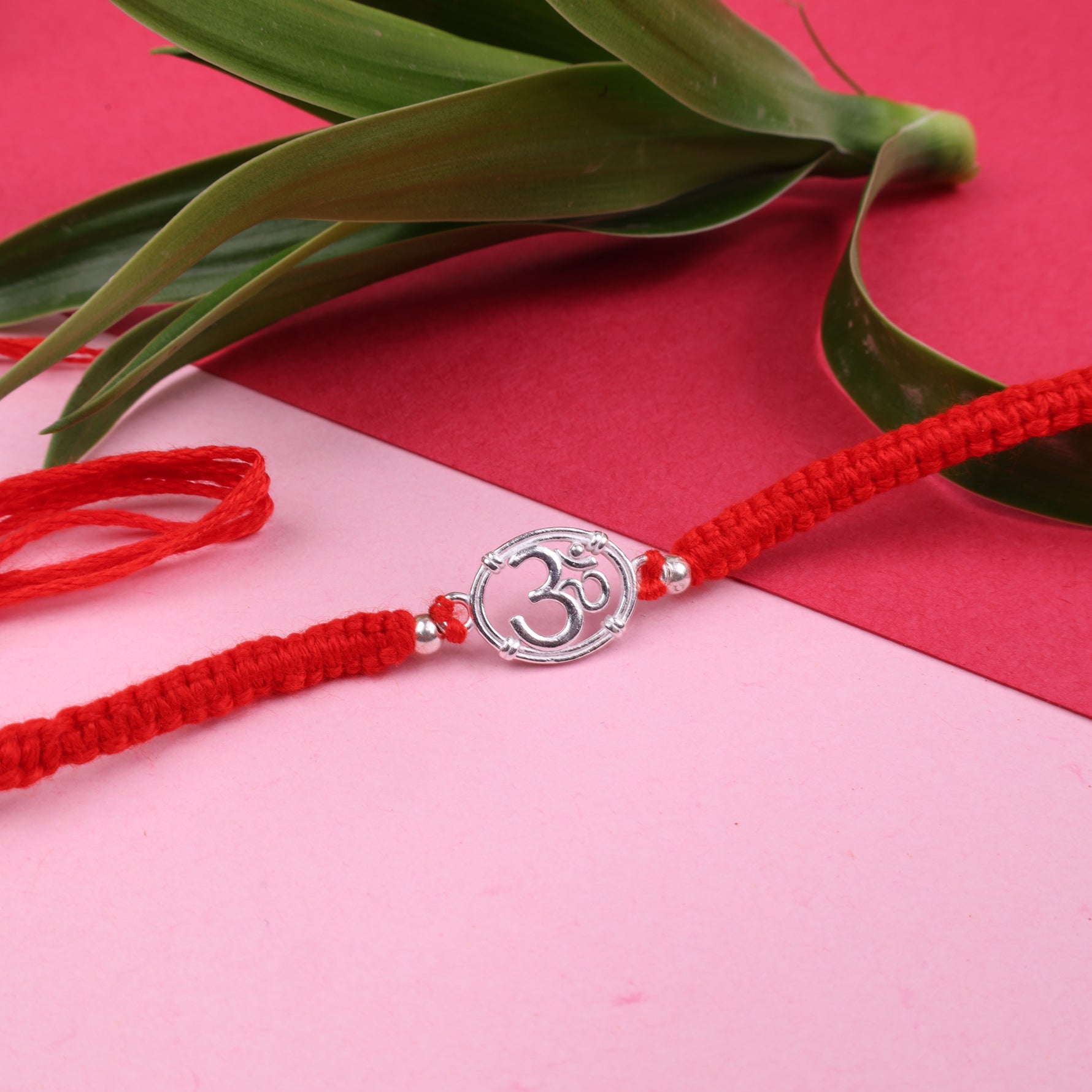 925 Sterling Silver Om Rakhi | Premium Raksha Bandhan Rakhi for Brother