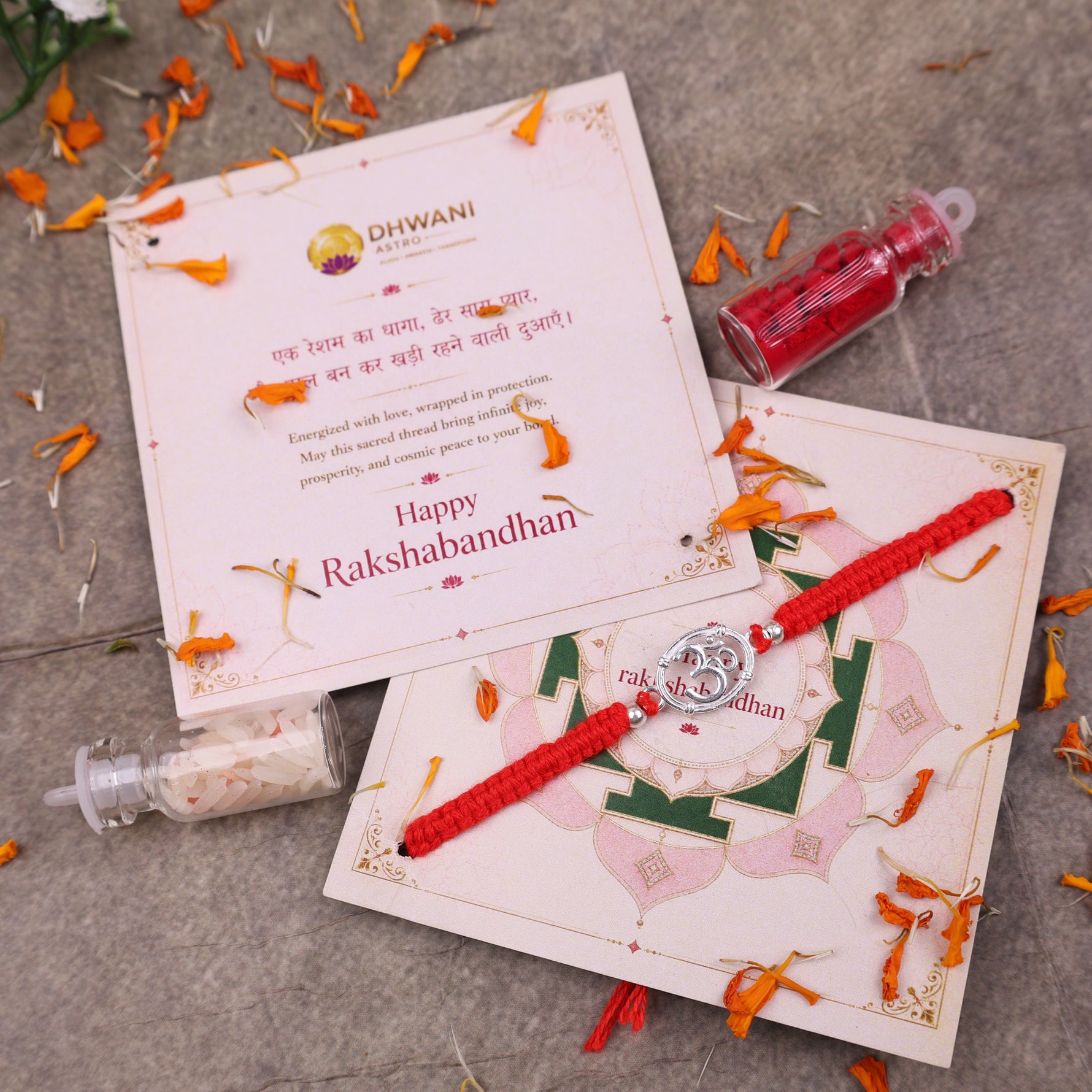 925 Sterling Silver Om Rakhi | Premium Raksha Bandhan Rakhi for Brother