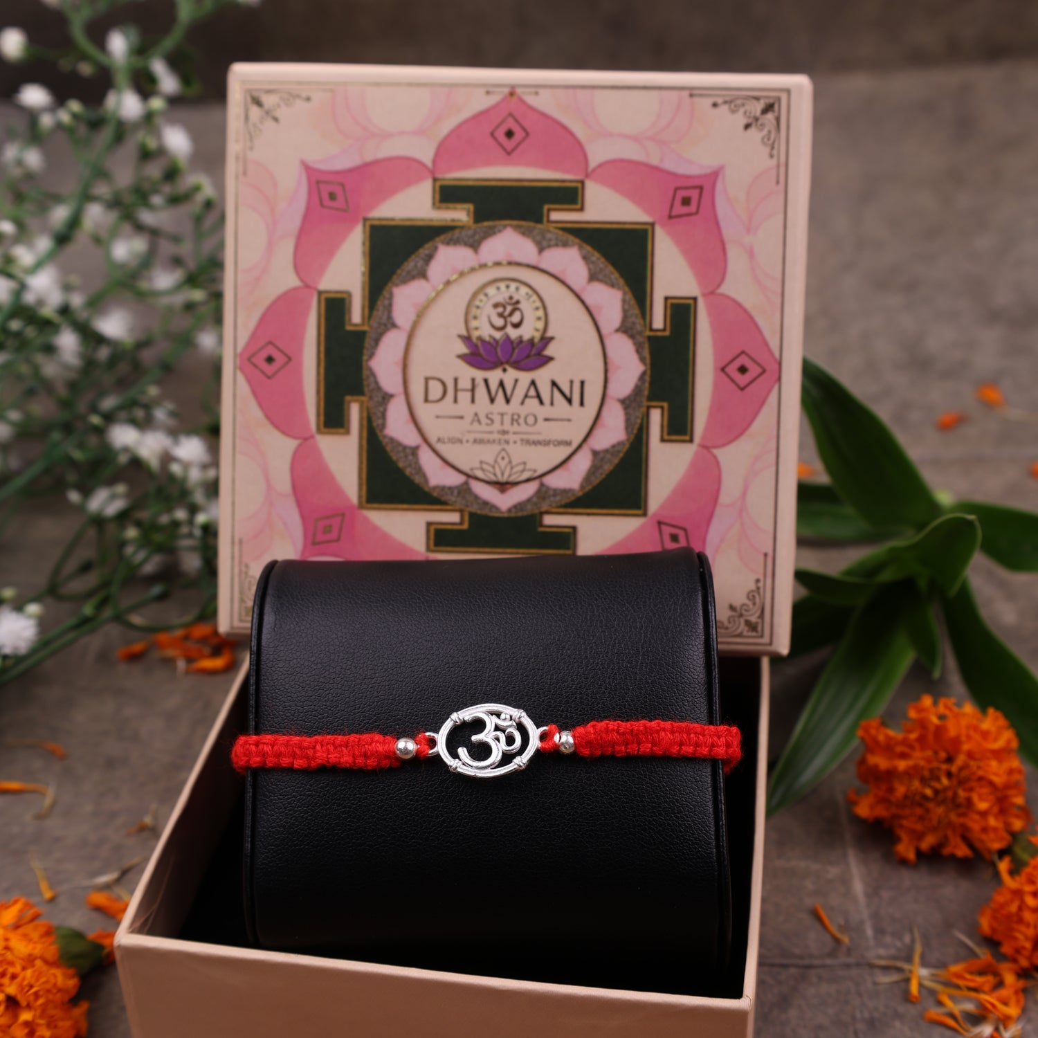 925 Sterling Silver Om Rakhi | Premium Raksha Bandhan Rakhi for Brother