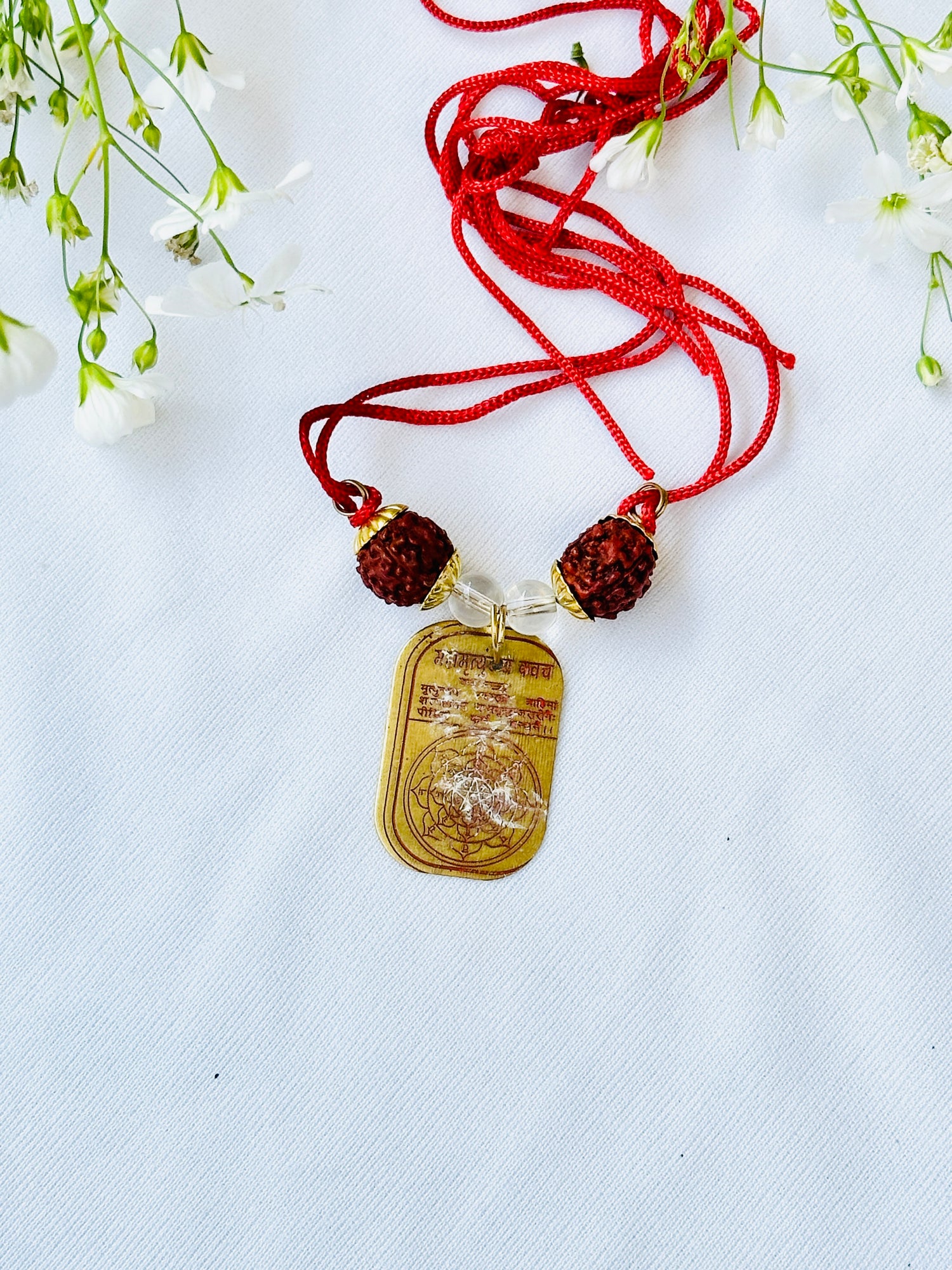 Maha Mrityunjay Rudraksha Kavach Pendant - Abhimantrit & Certified