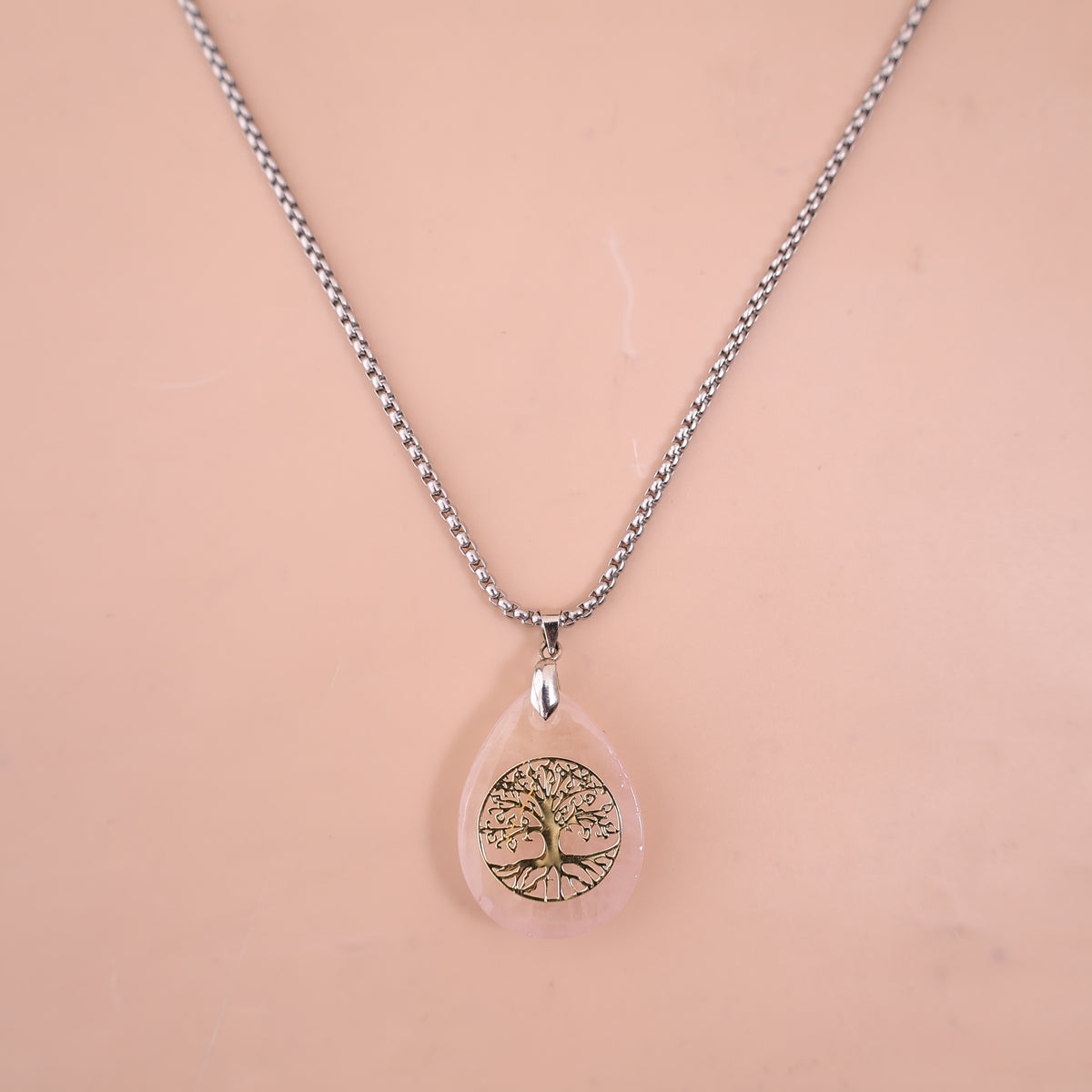 Natural Rose Quartz Tree of Life – Healing Crystal Decor for Love, Positivity & Emotional Balance