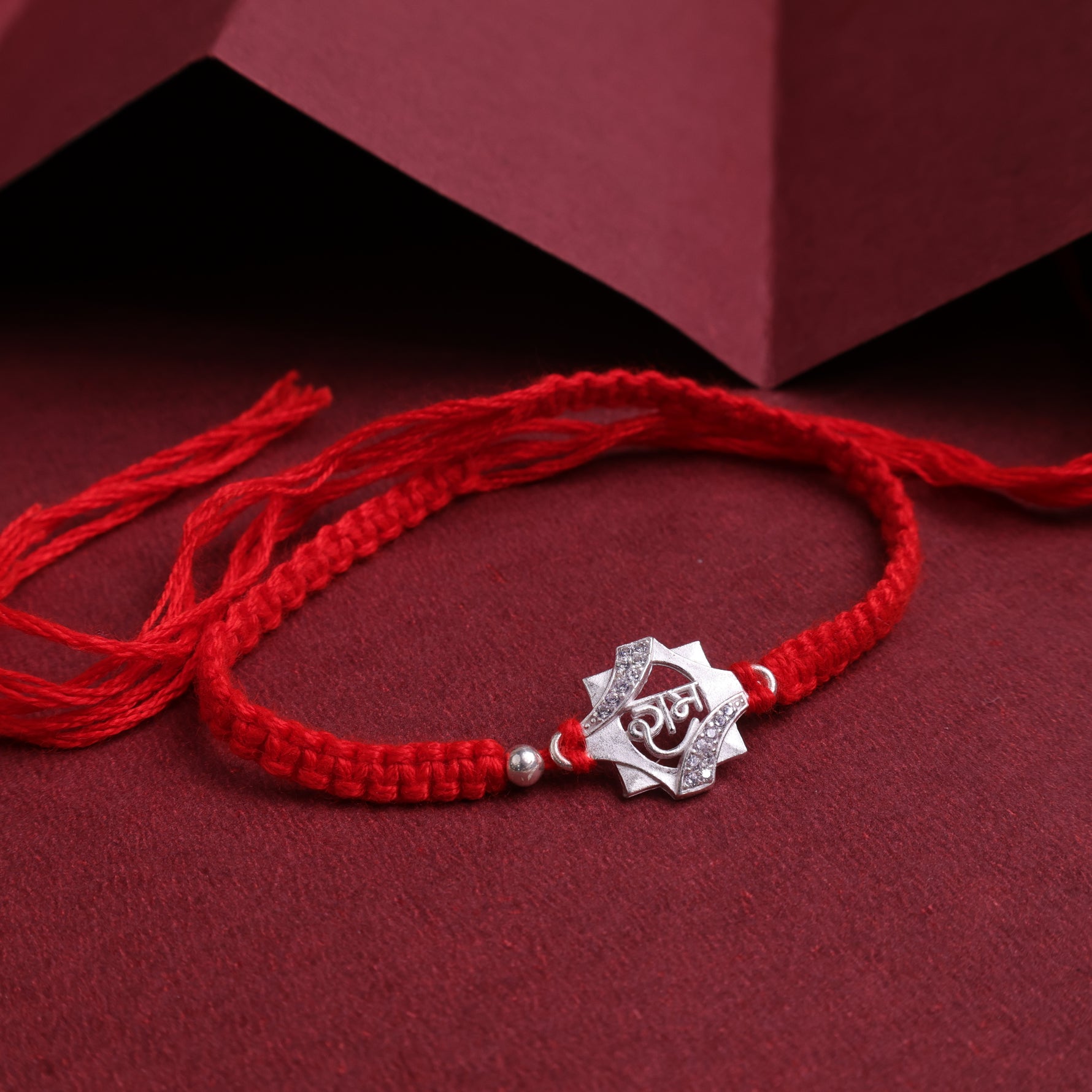 925 Sterling Silver Ram Rakhi – Carry the Blessings of Lord Shri Ram
