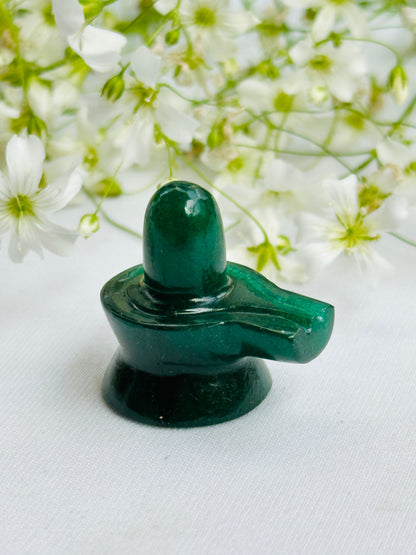 Green Jade Shivling(3cm) - Abhimantrit