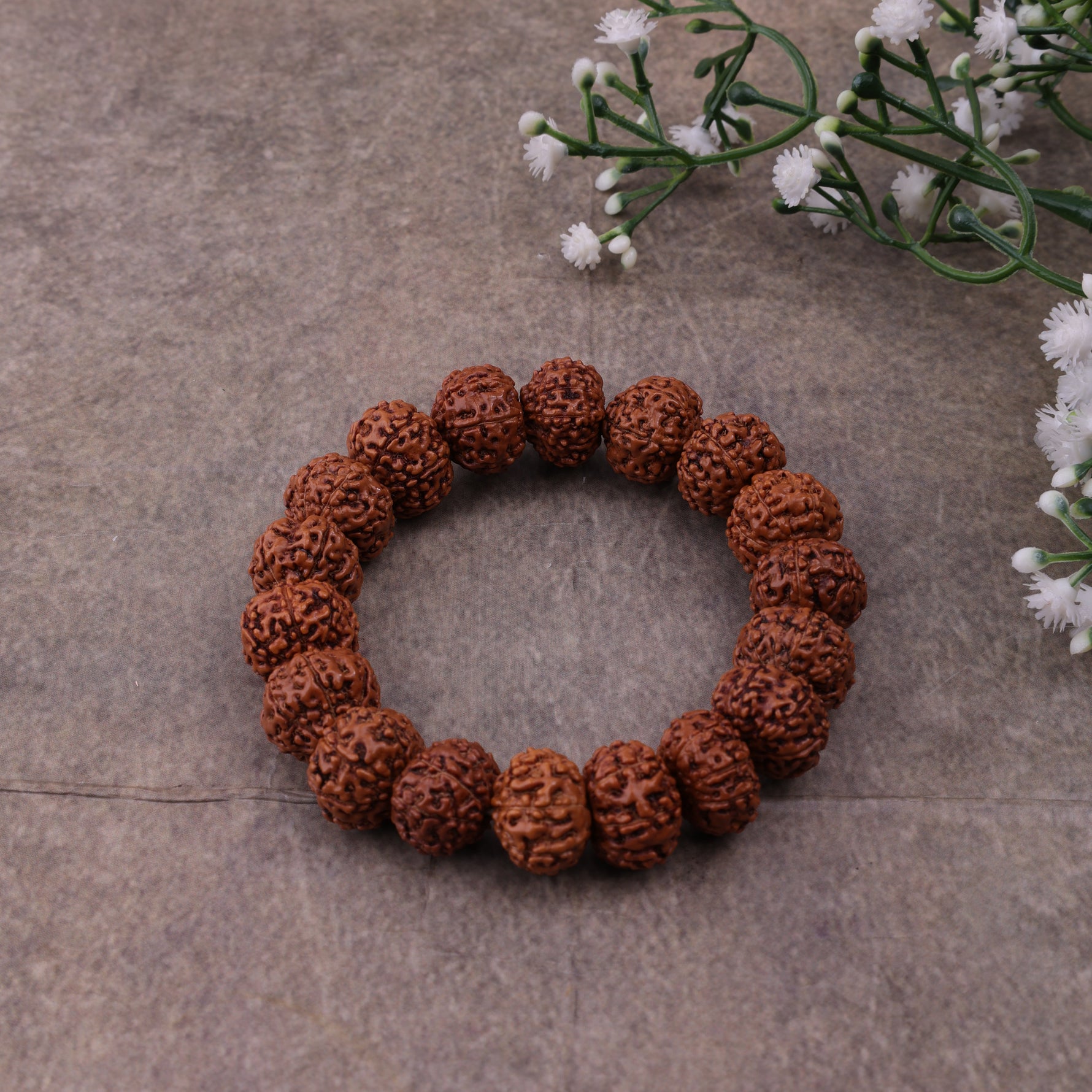 Nepali 7 Mukhi Rudraksha Bracelet for Wealth, Prosperity & Stability