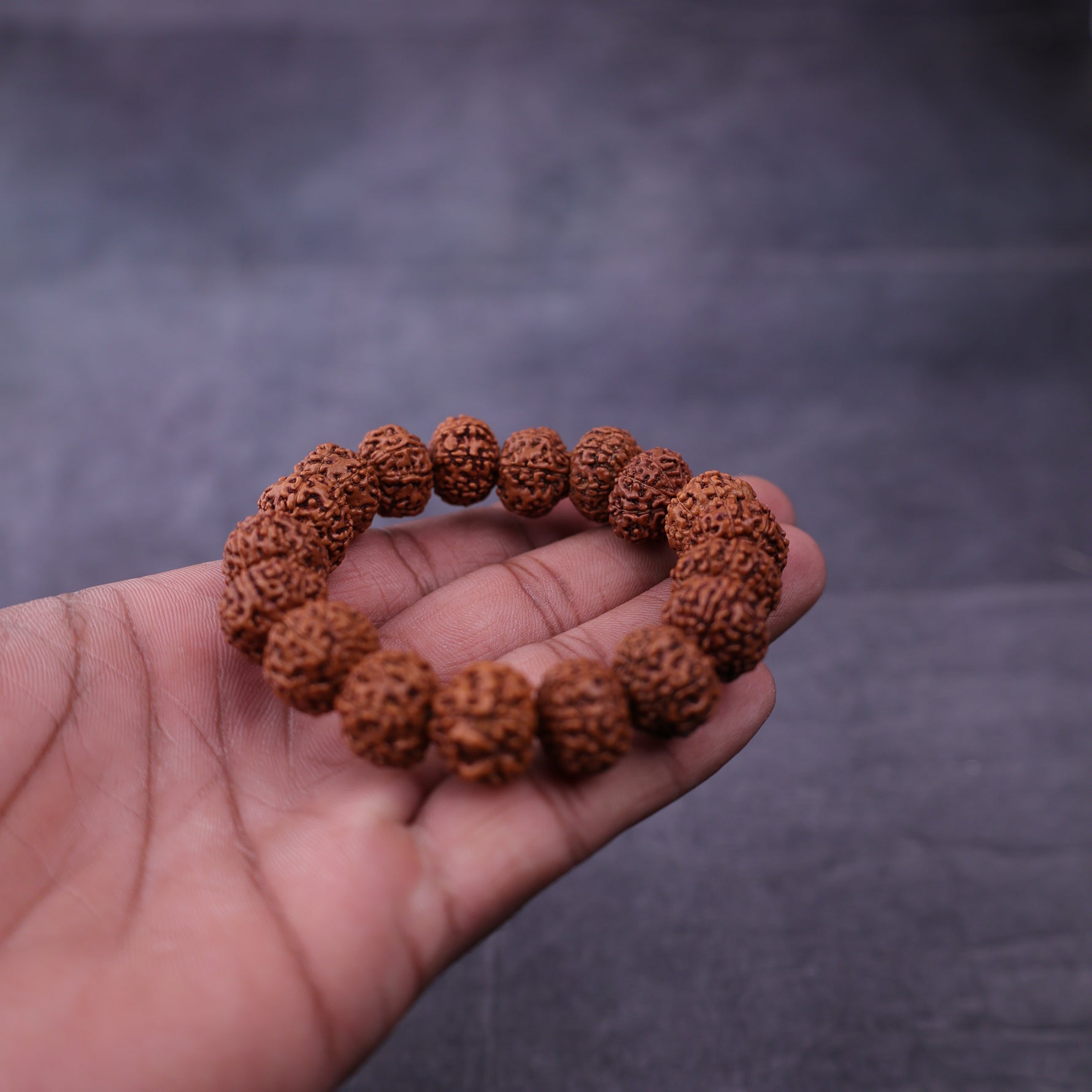 Nepali 7 Mukhi Rudraksha Bracelet for Wealth, Prosperity & Stability