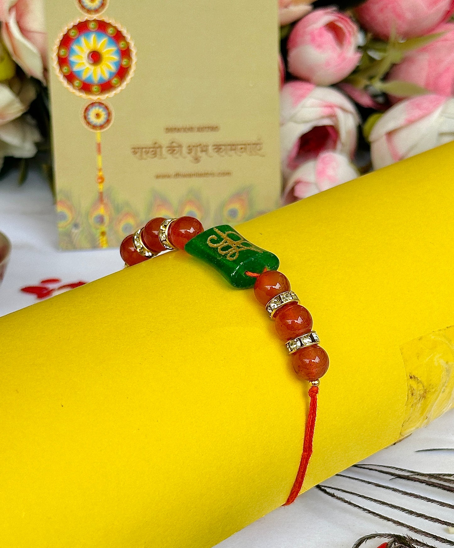 Money Coin Reiki Symbol Rakhi (1 Piece) - Abhimantrit