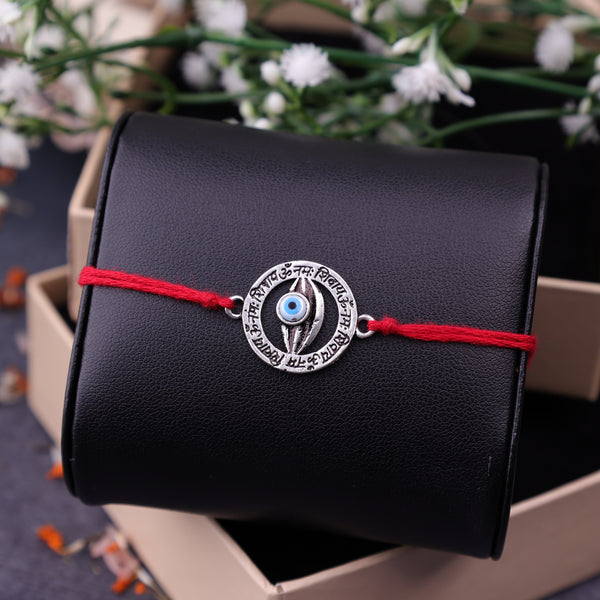 Shiv Netra Raksha Rakhi-925 Pure Silver|Abhimantrit|