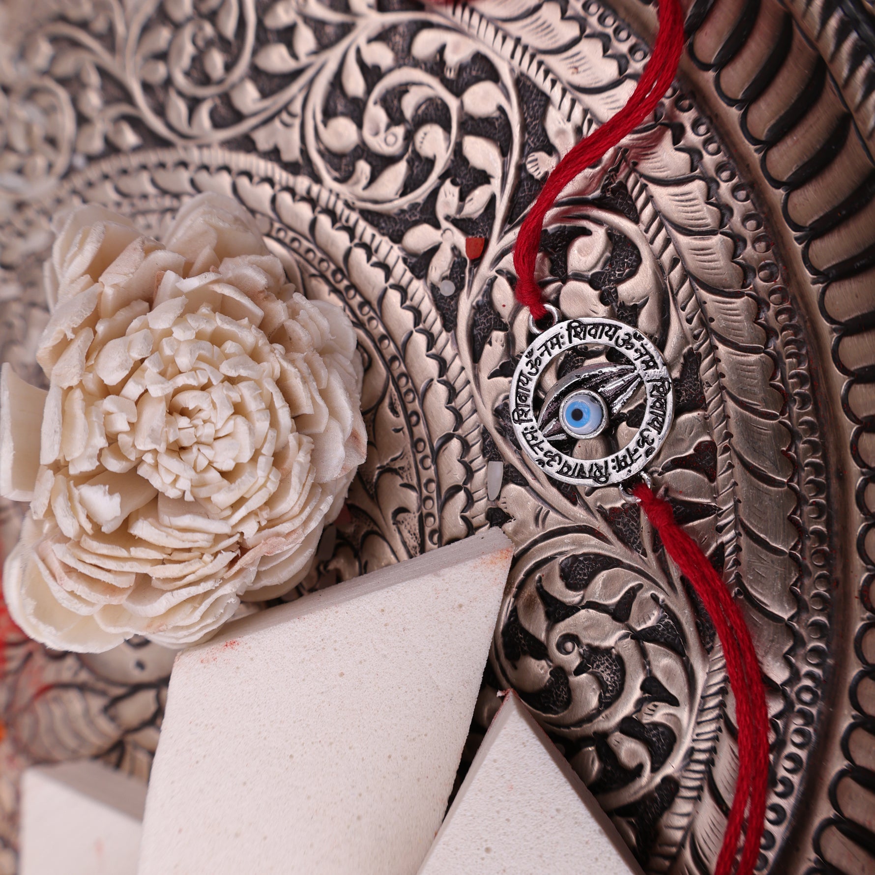 925 Pure Silver Shiv Netra Rakhi for Shiva Protection
