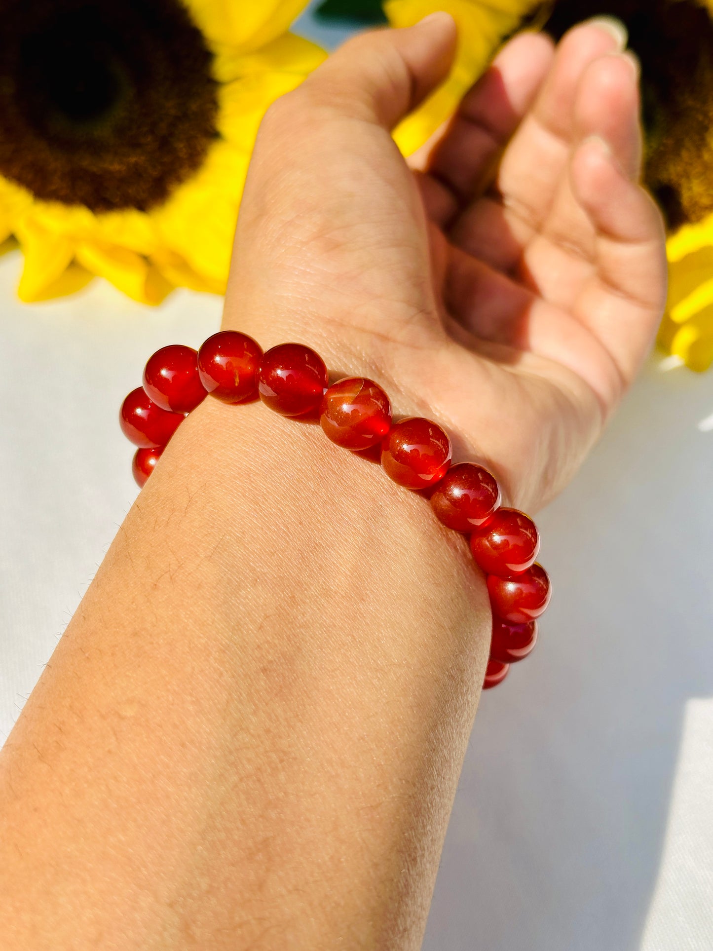 Strengthen Planet Mars (Mangal) and Sun Bracelet (Red Carnelian) - Abhimantrit & Certified