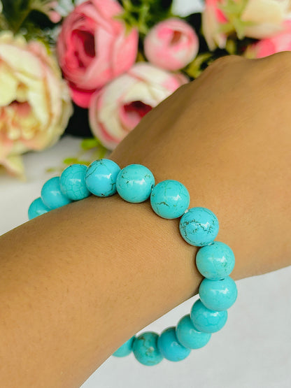 Speak with confidence Bracelet (Turquoise) - Abhimantrit & Certified