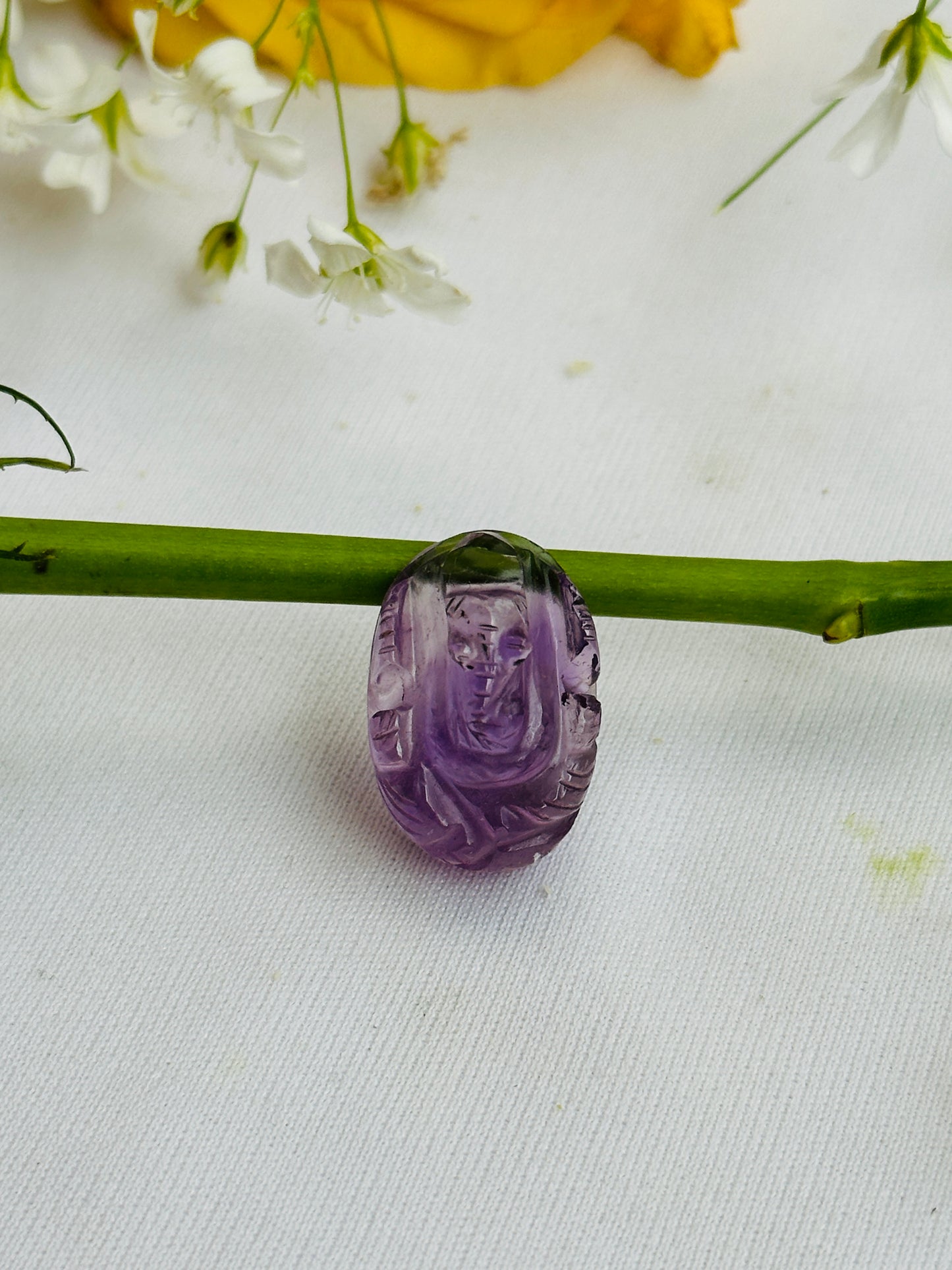 Amethyst Ganesha Mini (3cm) - Abhimantrit