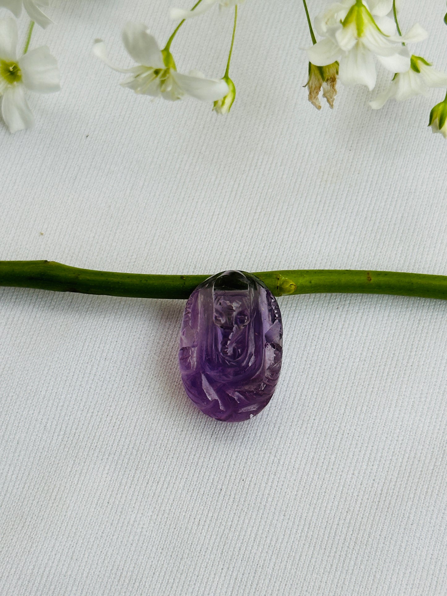 Amethyst Ganesha Mini (3cm) - Abhimantrit