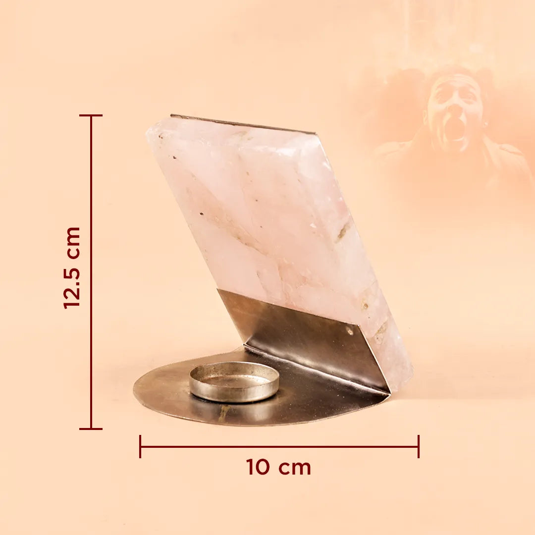 Decorative item with measurements on a beige background