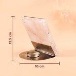 Decorative item with measurements on a beige background
