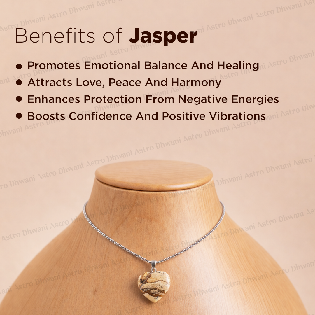 Jasper Heart Pendant