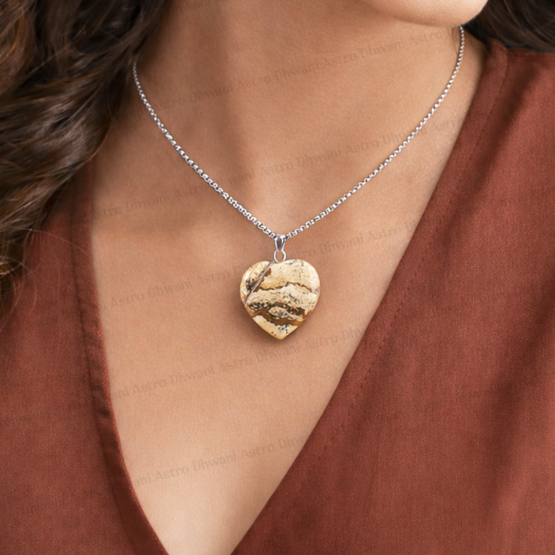 Jasper Heart Pendant