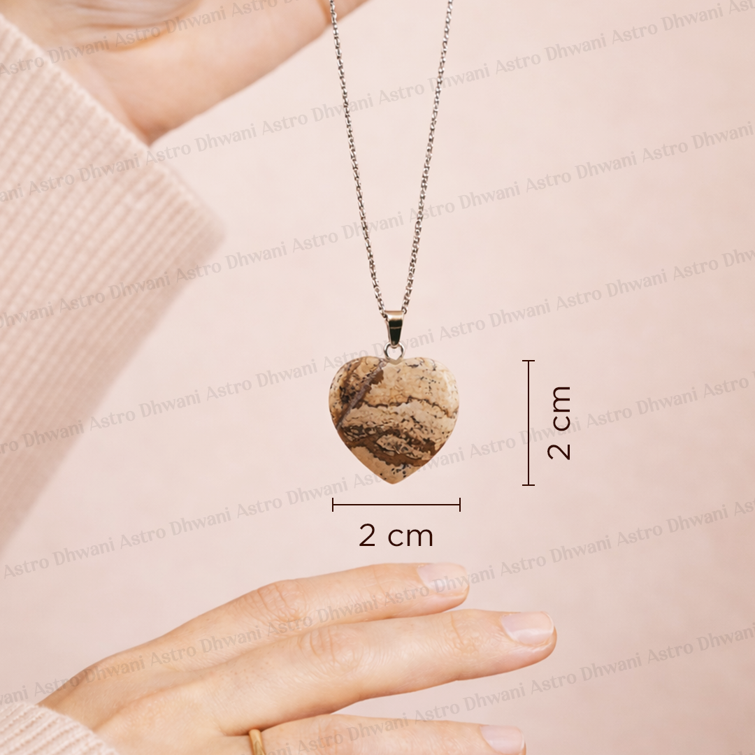 Jasper Heart Pendant