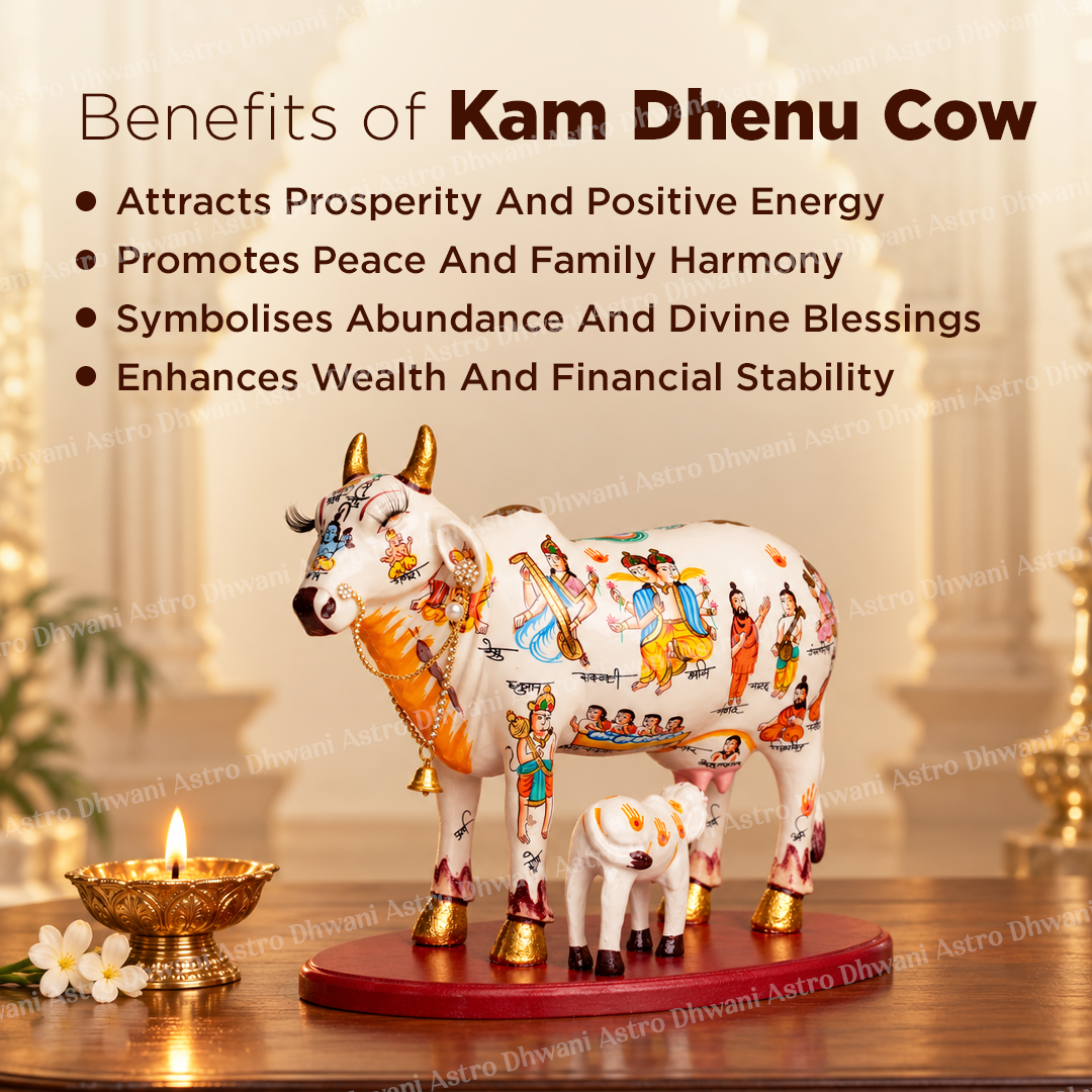Kamdhenu Cow Idol for Prosperity & Divine Blessings