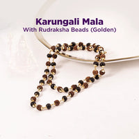 Karungali Mala with Rudraksha Beads for Protection, Grounding & Meditation