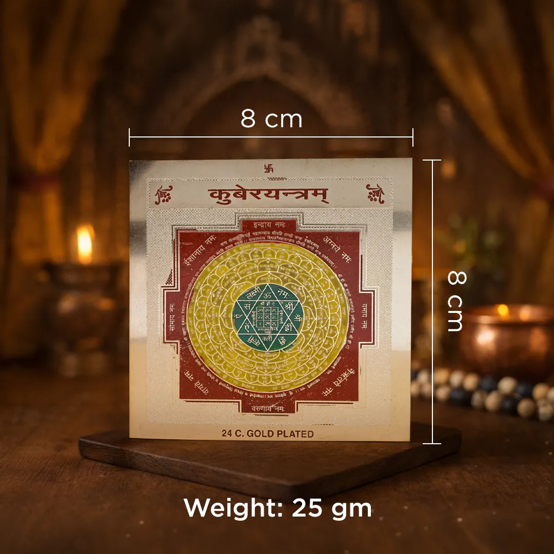 Kuber Yantra Kuber Yantra – 24K Gold Plated Wealth & Prosperity Yantra for Money Growth