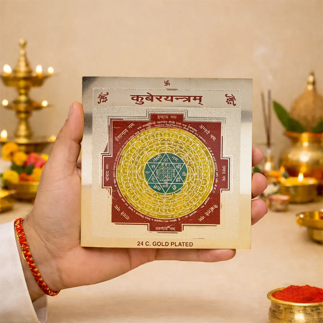 Kuber Yantra Kuber Yantra – 24K Gold Plated Wealth & Prosperity Yantra for Money Growth