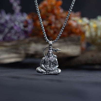 Meditation Hanuman Ji Blessing & Protection Pendant - Abhimantrit