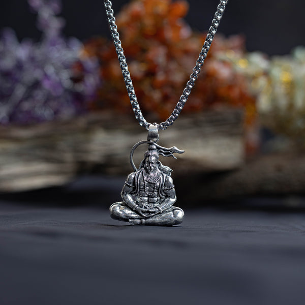 Meditating Hanuman Ji Pendant (Blessing & Protection) - Abhimantrit