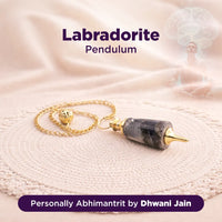 Labradorite Pendulum for Intuition, Protection & Dowsing - Abhimantrit