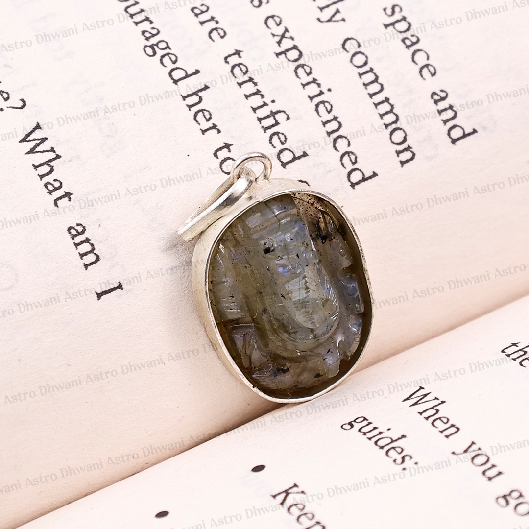 Labradorite Ganesha Pendant For Protection Success