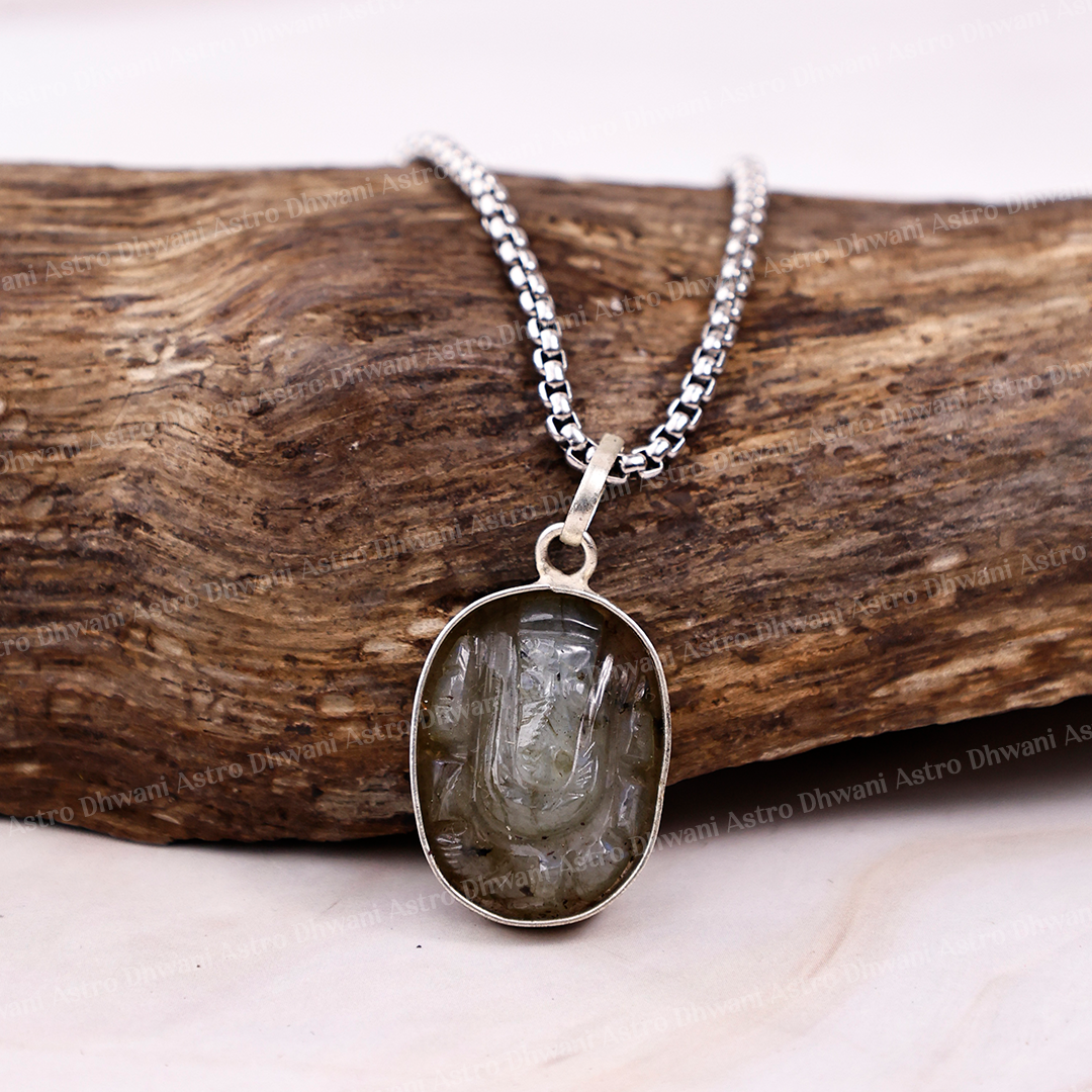 Labradorite Ganesha Pendant For Protection Success