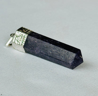 Lepidolite Pencil Pendant - Abhimantrit & Certified