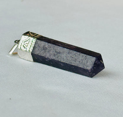 Lepidolite Pencil Pendant - Abhimantrit & Certified