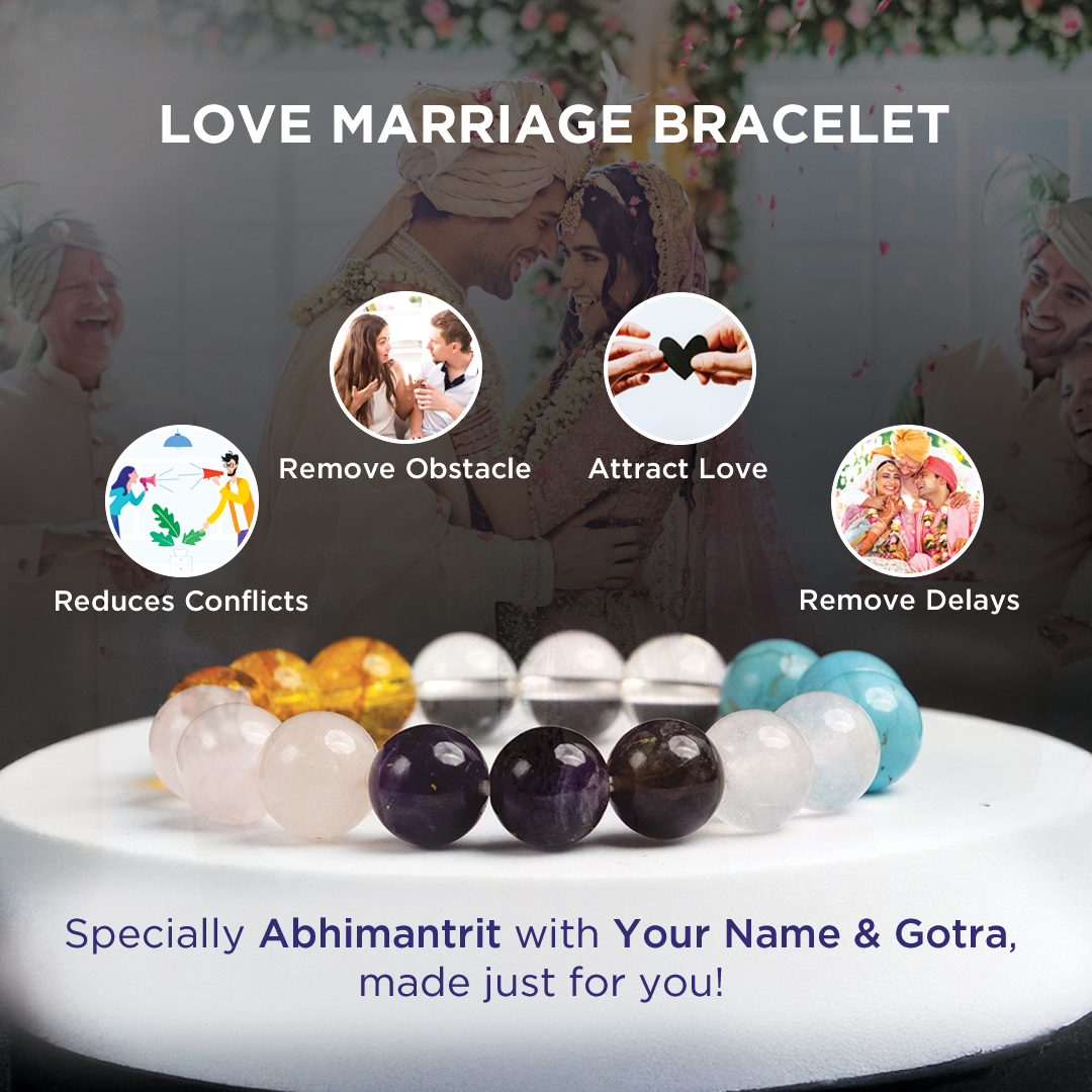 Premium Love Marriage Bracelet - Abhimantrit & Certified