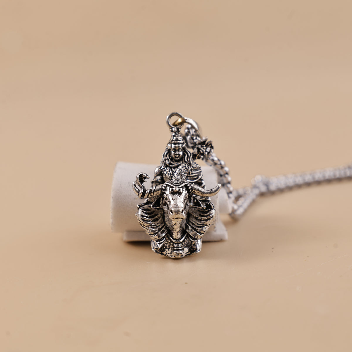 Shiv ji with Nandi Pendant - Abhimantrit