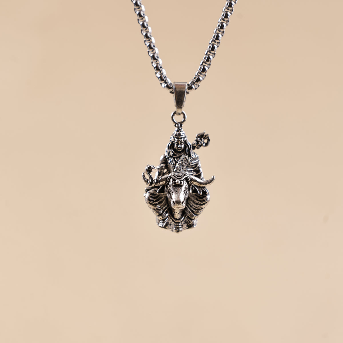 Shiv ji with Nandi Pendant - Abhimantrit