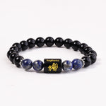 Sagittarius Zodiac Bracelet – Black Onyx & Lapis Lazuli Bracelet for Grounding and Adventure