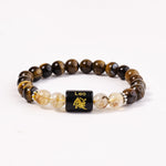 Leo Zodiac Bracelet – Tiger Eye & Citrine Bracelet for Confidence and Leadership
