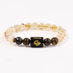 Pisces Zodiac Bracelet – Tiger Eye & Citrine Bracelet for Intuition and Emotional Balance