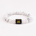 Cancer Zodiac Bracelet – Howlite & White Jade Bracelet for Emotional Balance and Calm