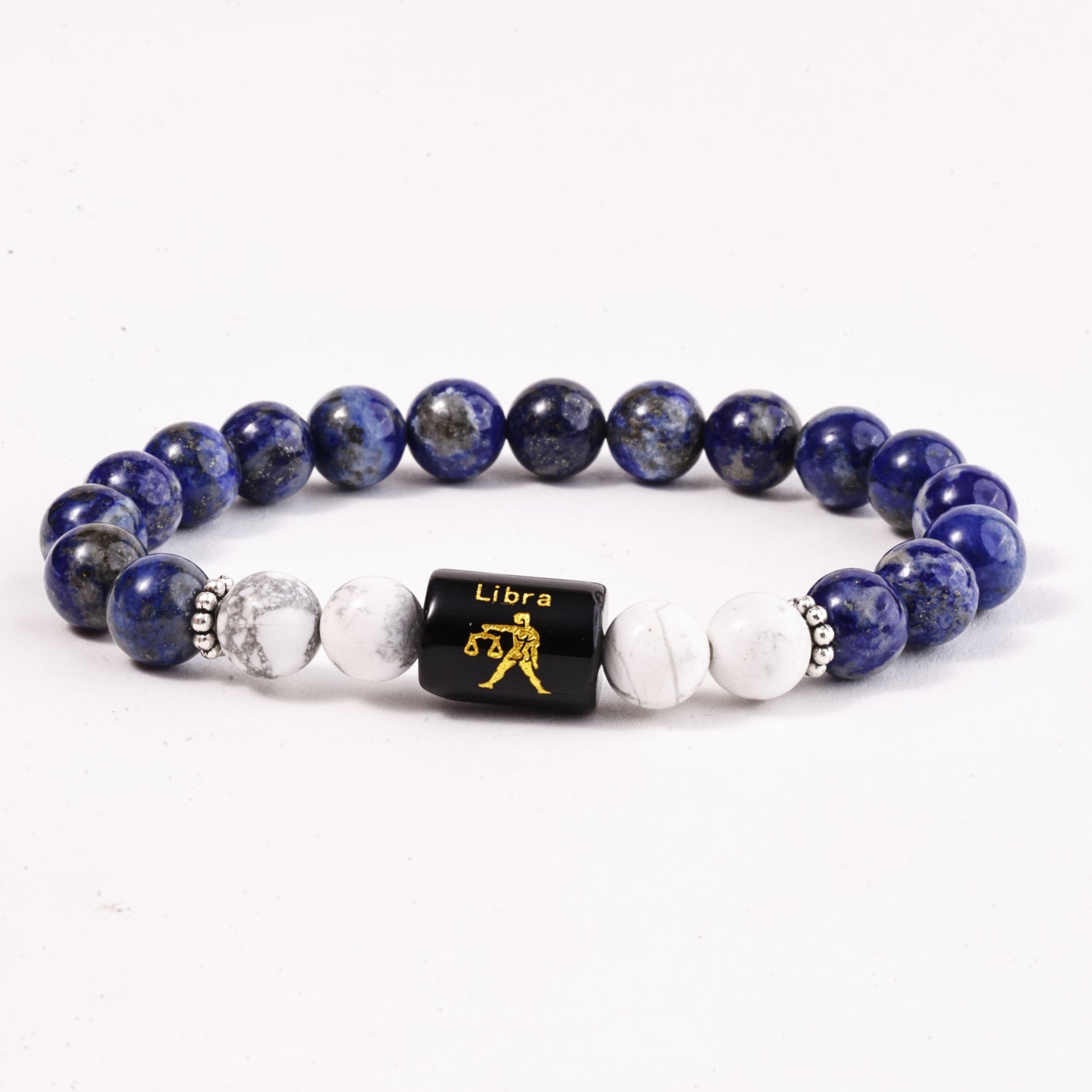 Libra Zodiac Bracelet – Lapis Lazuli & Howlite Bracelet for Harmony and BalanceZodiac Sign Bracelet – All 12 Signs | Energized Gemstone Bracelet | Dhwani Astro