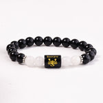 Scorpio Zodiac Bracelet – Black Onyx & White Jade Bracelet for Protection and Transformation