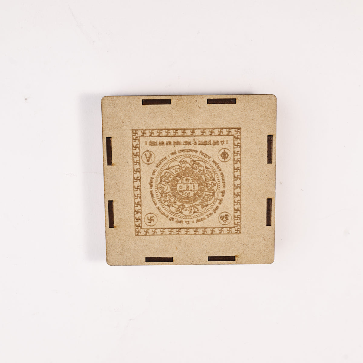 Kailash Dhan Raksha Yantra Selenite Plate - Wealth Protection Yantra