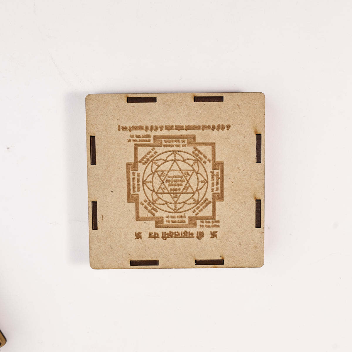 Maha Laxmi Yantra Selenite Plate - Wealth & Prosperity Yantra
