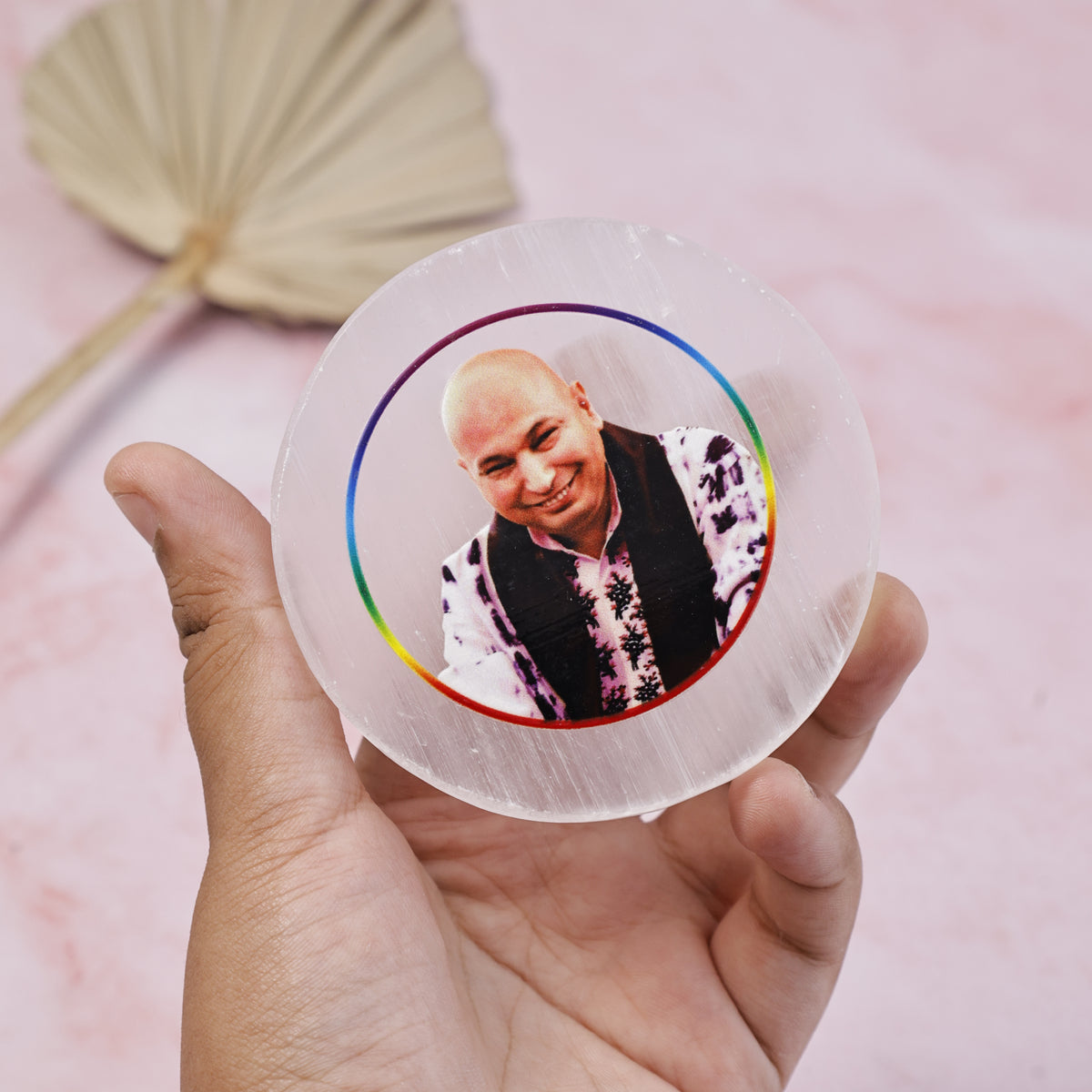 Guruji Selenite Reiki Plate - Healing & Energy Cleansing Plate